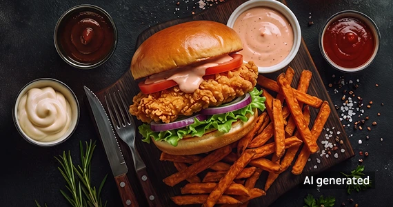 Fried Chicken Burger